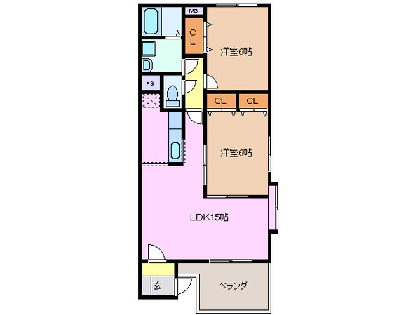 蓮花寺駅 徒歩13分 1階の物件間取画像